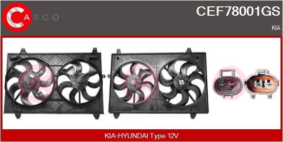 Casco CEF78001GS Electric Motor, radiator fan CEF78001GS
