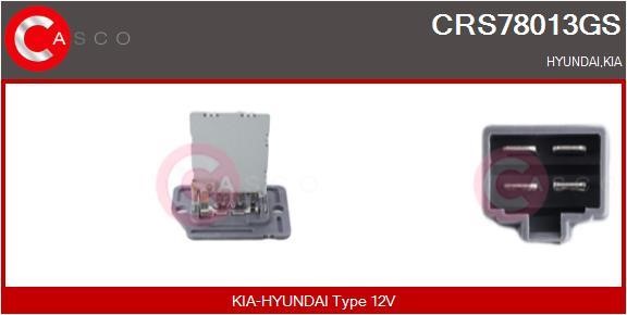 Casco CRS78013GS Resistor, interior blower CRS78013GS