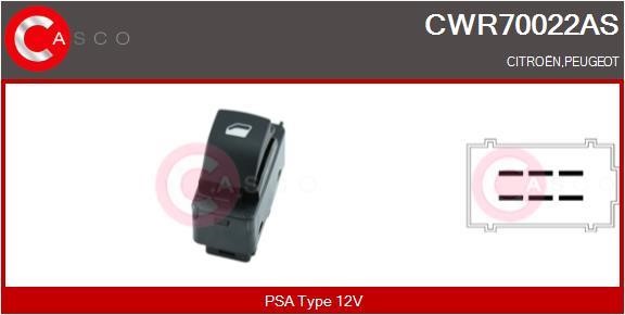 Casco CWR70022AS Power window button CWR70022AS