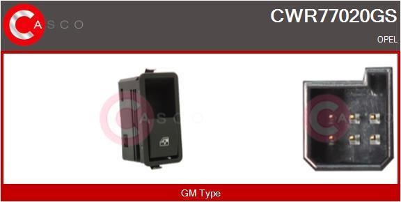 Casco CWR77020GS Power window button CWR77020GS