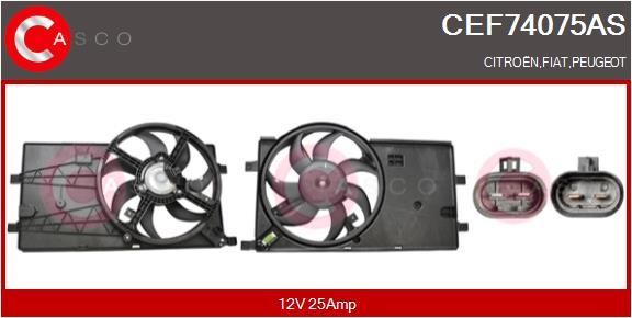 Casco CEF74075AS Electric Motor, radiator fan CEF74075AS