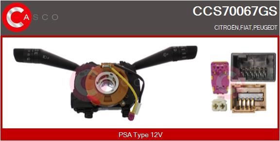 Windshield wiper switch Fiat Qubo: CCS70067GS Casco Stalk switch