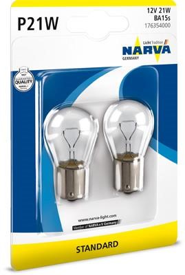 Narva 176354000 Glow bulb P21W 12V 21W 176354000
