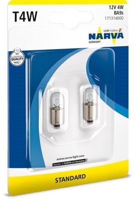 Narva 171314000 Glow bulb T4W 12V 4W 171314000