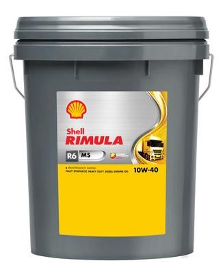 Shell 550036000 Engine oil RIMULA R6 MS 10W-40, 20 l 550036000