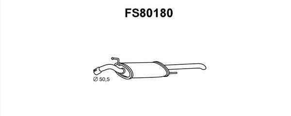 Faurecia FS80180 End Silencer FS80180