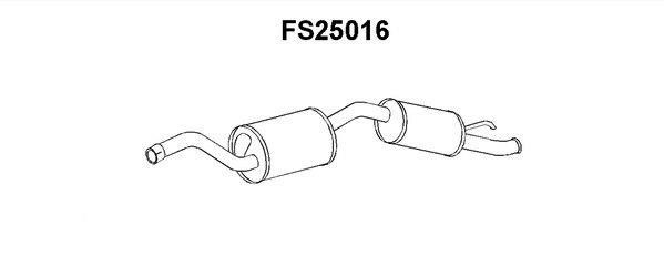 Faurecia FS25016 End Silencer FS25016