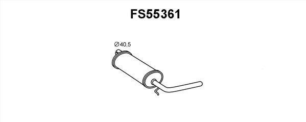 Faurecia FS55361 End Silencer FS55361