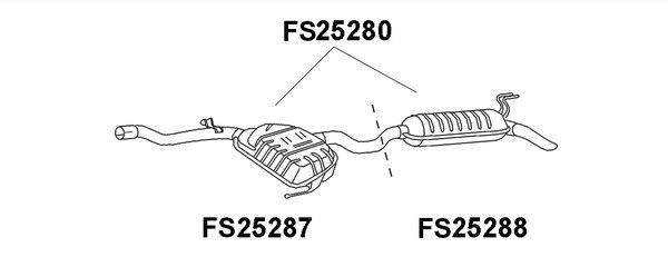 Faurecia FS25288 End Silencer FS25288