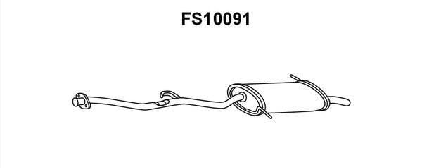 Faurecia FS10091 End Silencer FS10091