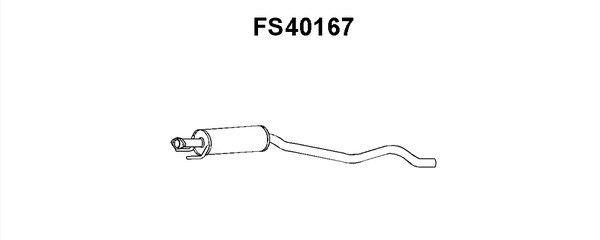 Faurecia FS40167 Middle Silencer FS40167