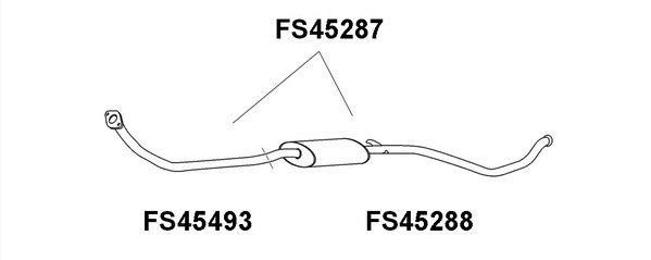 Faurecia FS45287 Front Silencer FS45287