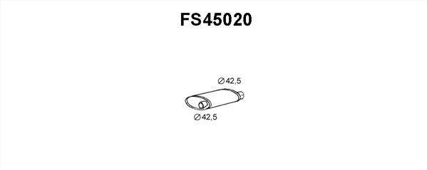 Faurecia FS45020 Middle Silencer FS45020