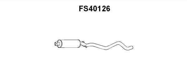 Faurecia FS40126 Middle Silencer FS40126