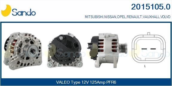 Sando 2015105.0 Alternator 20151050