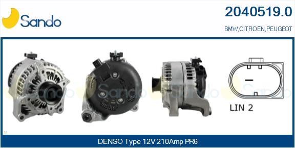 Sando 2040519.0 Alternator 20405190