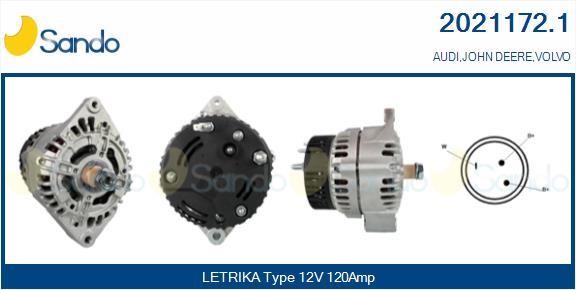 Sando 2021172.1 Alternator 20211721