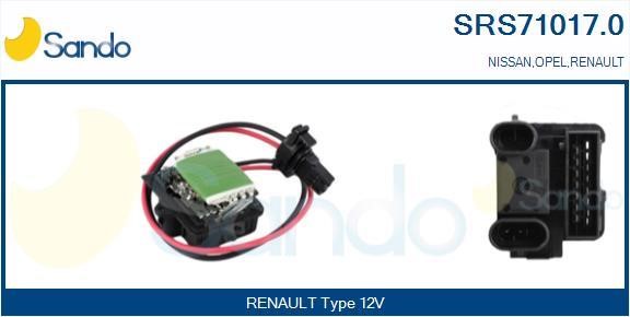 Sando SRS71017.0 Resistor, interior blower SRS710170
