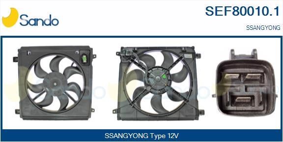 Sando SEF80010.1 Electric Motor, radiator fan SEF800101