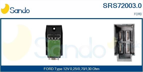 Sando SRS72003.0 Resistor, interior blower SRS720030