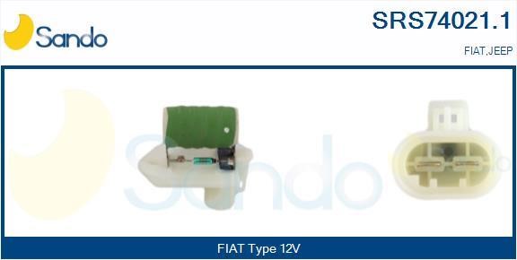 Sando SRS74021.1 Pre-resistor, electro motor radiator fan SRS740211
