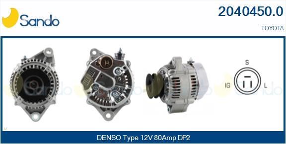 Sando 2040450.0 Alternator 20404500