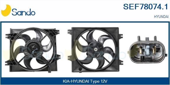 Sando SEF78074.1 Electric Motor, radiator fan SEF780741