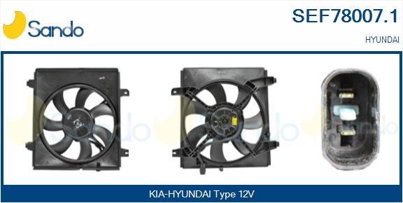 Sando SEF78007.1 Electric Motor, radiator fan SEF780071