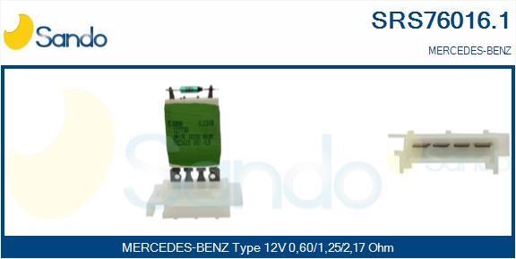 Sando SRS76016.1 Resistor, interior blower SRS760161