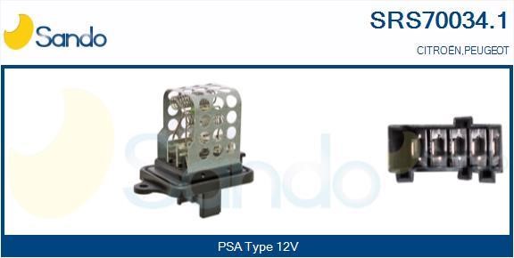 Sando SRS70034.1 Resistor, interior blower SRS700341