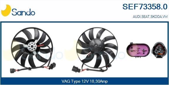 Sando SEF73358.0 Hub, engine cooling fan wheel SEF733580