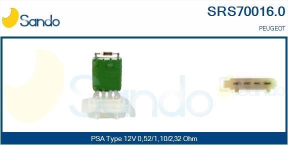 Sando SRS70016.0 Resistor, interior blower SRS700160