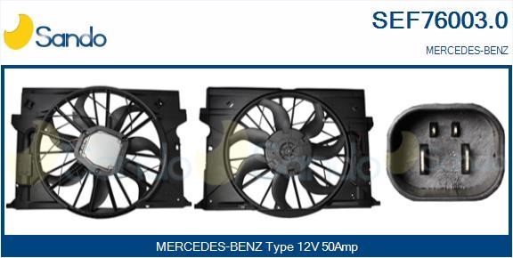 Sando SEF76003.0 Electric Motor, radiator fan SEF760030