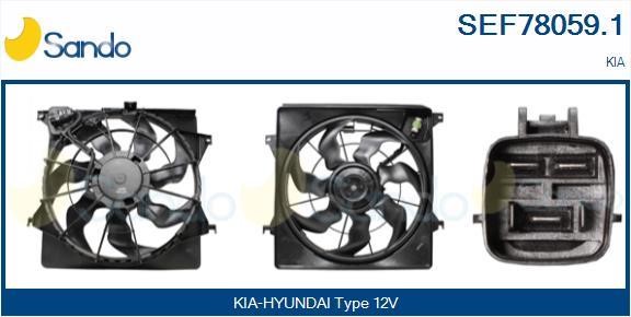 Sando SEF78059.1 Electric Motor, radiator fan SEF780591