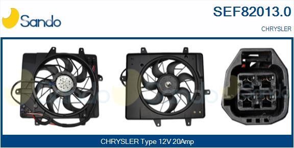 Sando SEF82013.0 Electric Motor, radiator fan SEF820130