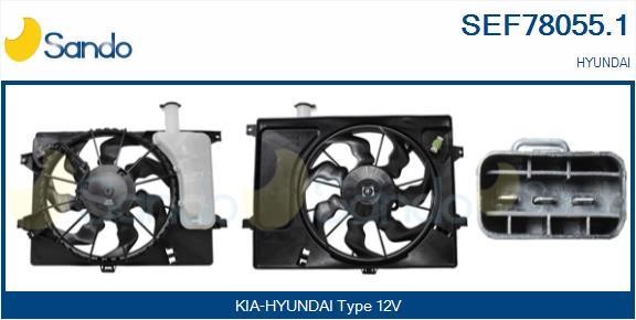 Sando SEF78055.1 Electric Motor, radiator fan SEF780551