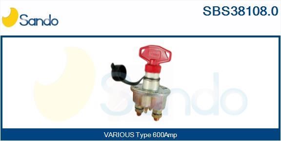 Sando SBS38108.0 Main Switch, battery SBS381080