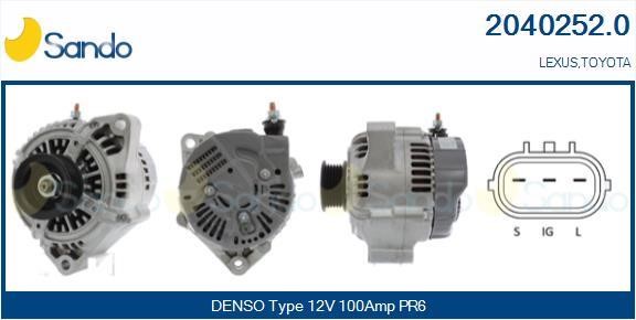 Sando 2040252.0 Alternator 20402520