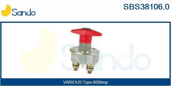 Sando SBS38106.0 Main Switch, battery SBS381060