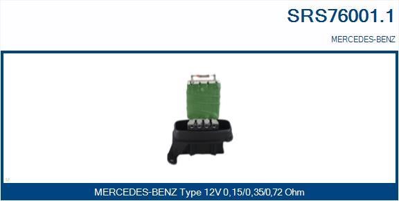 Sando SRS76001.1 Resistor, interior blower SRS760011