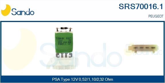 Sando SRS70016.1 Resistor, interior blower SRS700161