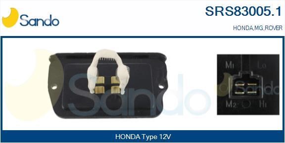 Sando SRS83005.1 Resistor, interior blower SRS830051
