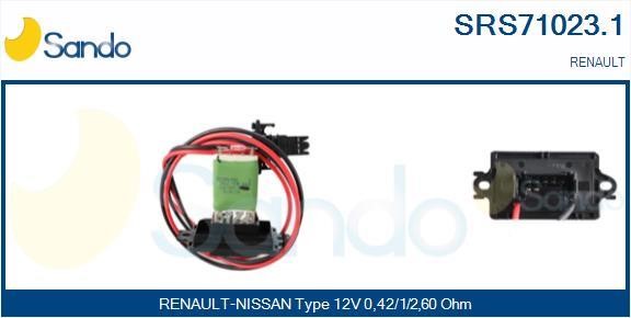 Sando SRS71023.1 Resistor, interior blower SRS710231