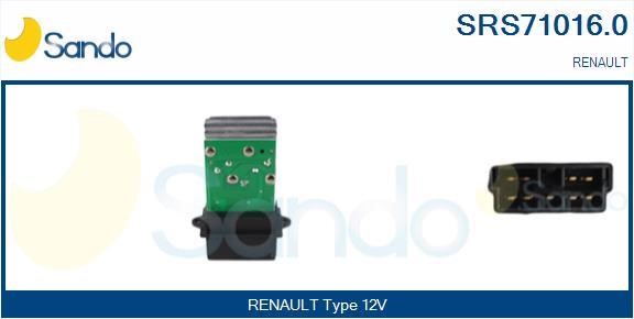 Sando SRS71016.0 Resistor, interior blower SRS710160