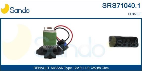 Sando SRS71040.1 Resistor, interior blower SRS710401