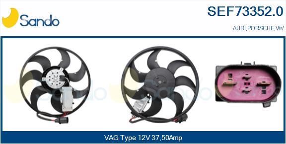 Sando SEF73352.0 Hub, engine cooling fan wheel SEF733520