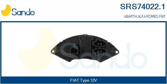 Sando SRS74022.1 Resistor, interior blower SRS740221