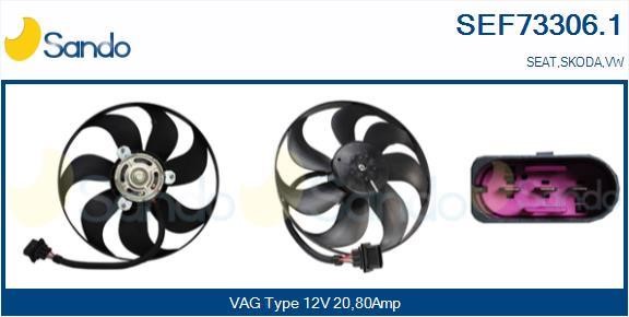 Sando SEF73306.1 Hub, engine cooling fan wheel SEF733061