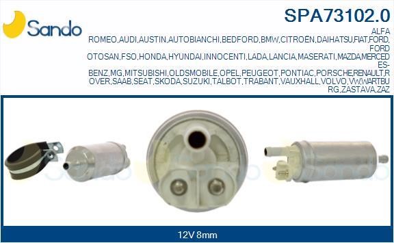 Sando SPA73102.0 Fuel pump SPA731020