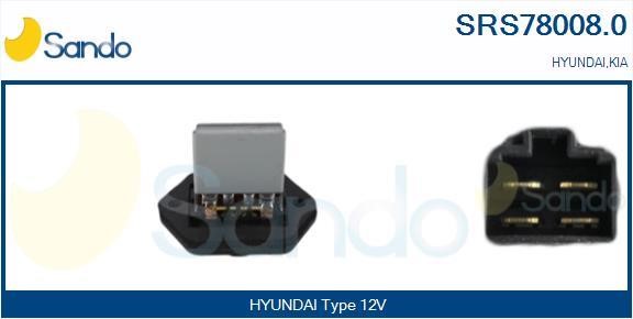 Sando SRS78008.0 Resistor, interior blower SRS780080